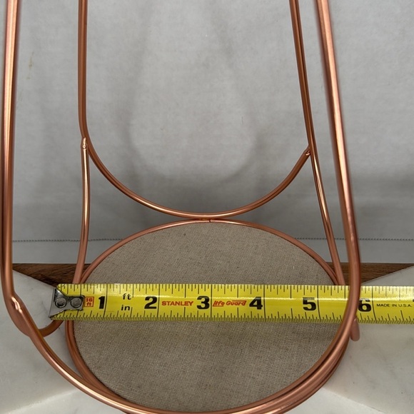 Rose Gold and burlap Jewelry Stand - Picture 5 of 6